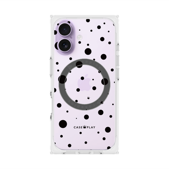 Premium Square Case with MagSafe［ Dippin Dots Black ］