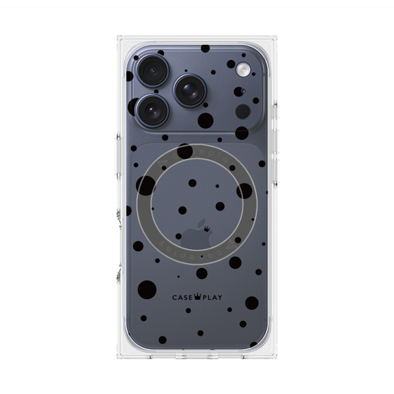 Premium Square Case with MagSafe［ Dippin Dots Black ］