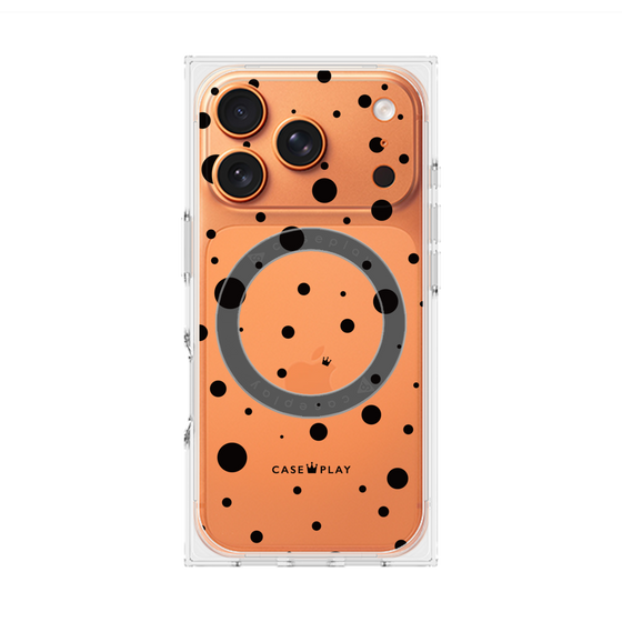 Premium Square Case with MagSafe［ Dippin Dots Black ］