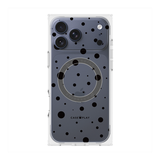 Premium Square Case with MagSafe［ Dippin Dots Black ］