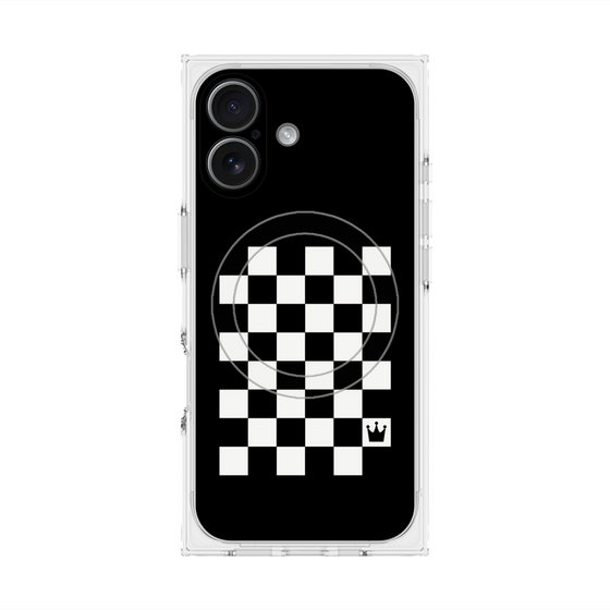 Premium Square Case with MagSafe［ Racing Checkered Flag ］