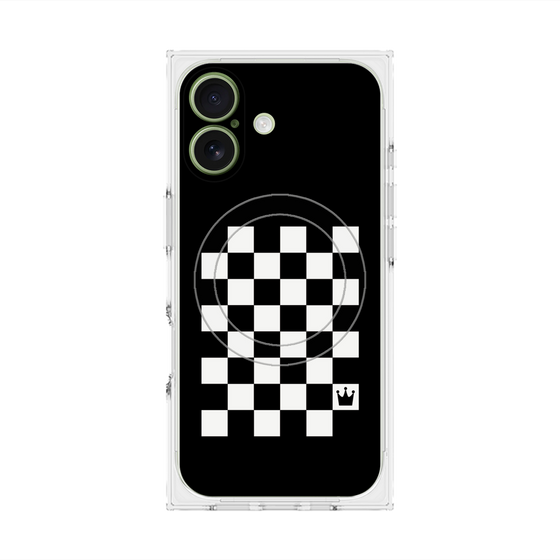Premium Square Case with MagSafe［ Racing Checkered Flag ］