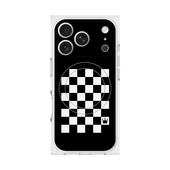 Premium Square Case with MagSafe［ Racing Checkered Flag ］