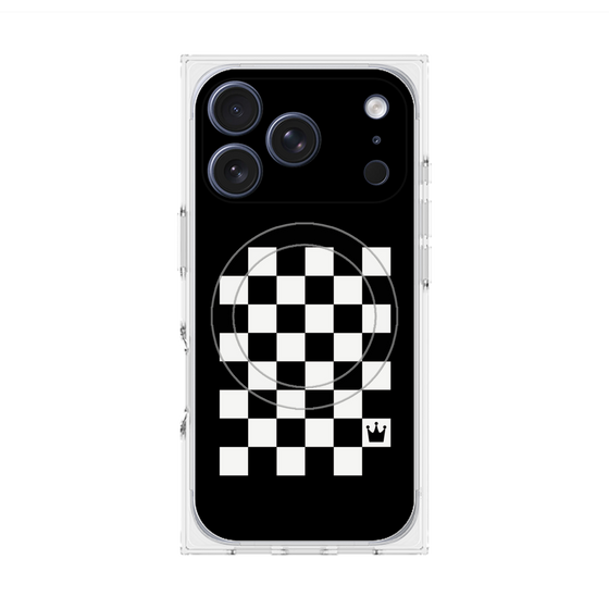 Premium Square Case with MagSafe［ Racing Checkered Flag ］