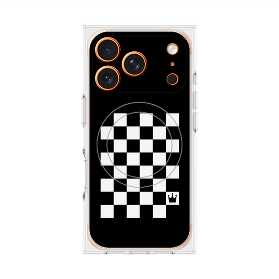 Premium Square Case with MagSafe［ Racing Checkered Flag ］