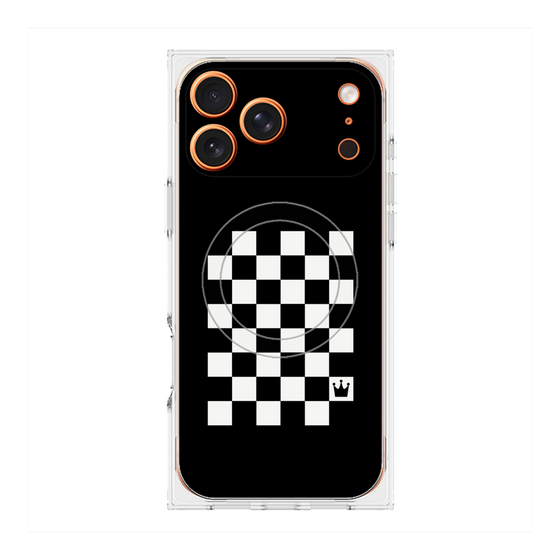 Premium Square Case with MagSafe［ Racing Checkered Flag ］