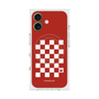 Premium Square Case with MagSafe［ Racing Checkered Flag Red ］