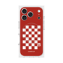 Premium Square Case with MagSafe［ Racing Checkered Flag Red ］