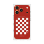 Premium Square Case with MagSafe［ Racing Checkered Flag Red ］