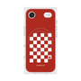 Premium Square Case with MagSafe［ Racing Checkered Flag Red ］