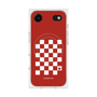 Premium Square Case with MagSafe［ Racing Checkered Flag Red ］