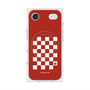Premium Square Case with MagSafe［ Racing Checkered Flag Red ］