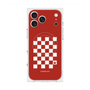 Premium Square Case with MagSafe［ Racing Checkered Flag Red ］