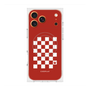 Premium Square Case with MagSafe［ Racing Checkered Flag Red ］