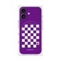 Premium Square Case with MagSafe［ Racing Checkered Flag Purple ］