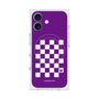 Premium Square Case with MagSafe［ Racing Checkered Flag Purple ］