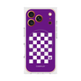 Premium Square Case with MagSafe［ Racing Checkered Flag Purple ］