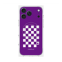 Premium Square Case with MagSafe［ Racing Checkered Flag Purple ］