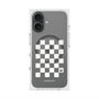 Premium Square Case with MagSafe［ Racing Checkered Flag White ］