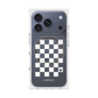 Premium Square Case with MagSafe［ Racing Checkered Flag White ］