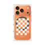 Premium Square Case with MagSafe［ Racing Checkered Flag White ］