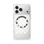 Premium Square Case with MagSafe［ Racing Checkered Flag White ］