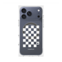 Premium Square Case with MagSafe［ Racing Checkered Flag White ］