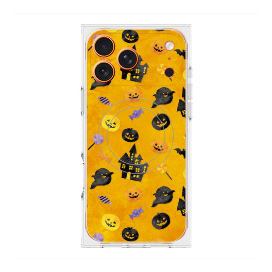 Premium Square Case with MagSafe［ Halloween Party - Orange ］