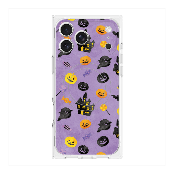 Premium Square Case with MagSafe［ Halloween Party - Purple ］