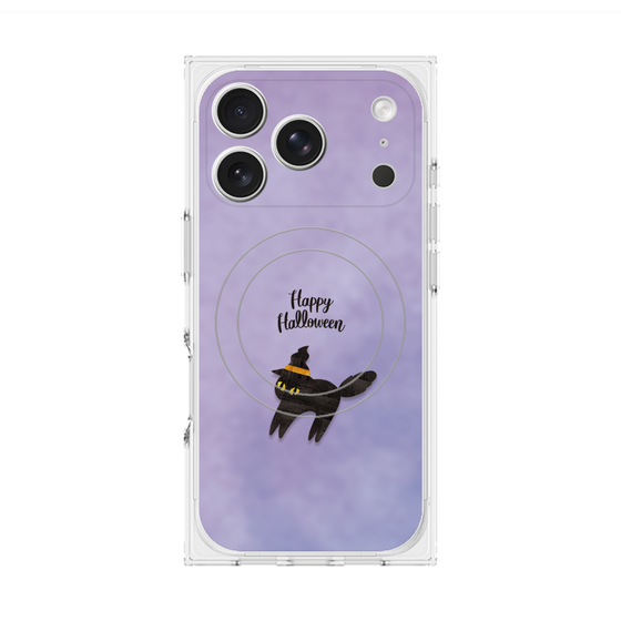 Premium Square Case with MagSafe［ Happy Halloween - Black cat ］