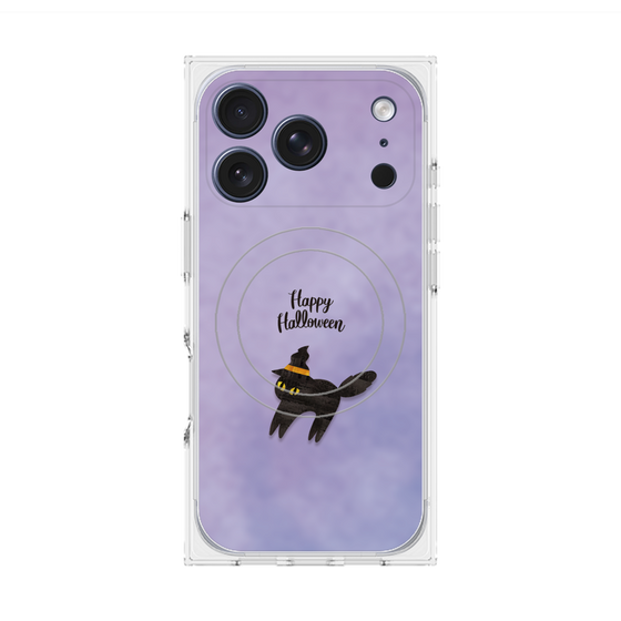 Premium Square Case with MagSafe［ Happy Halloween - Black cat ］