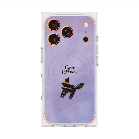 Premium Square Case with MagSafe［ Happy Halloween - Black cat ］