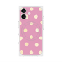 Premium Square Case with MagSafe［ Watercolor Dots Retro Color - Pink ］