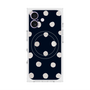 Premium Square Case with MagSafe［ Watercolor Dots Retro Color - Navy ］