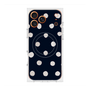 Premium Square Case with MagSafe［ Watercolor Dots Retro Color - Navy ］