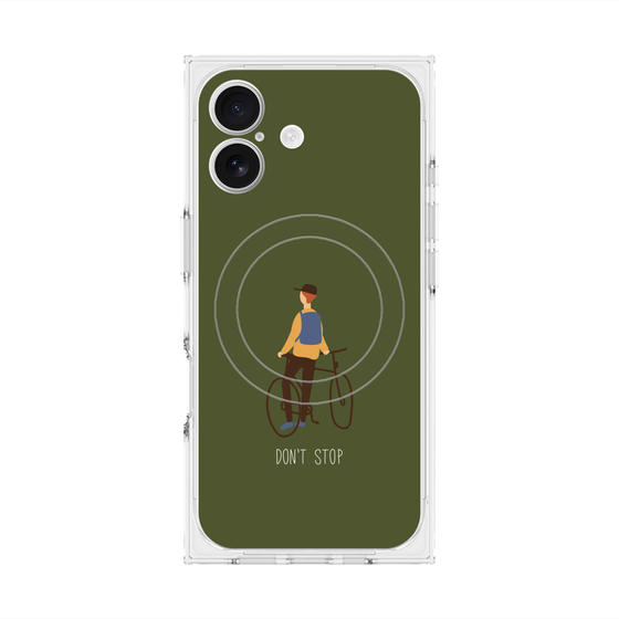 Premium Square Case with MagSafe［ Dont stop - Green ］