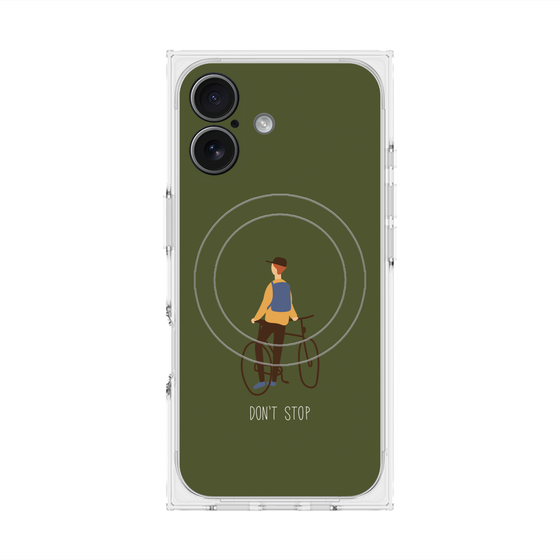 Premium Square Case with MagSafe［ Dont stop - Green ］