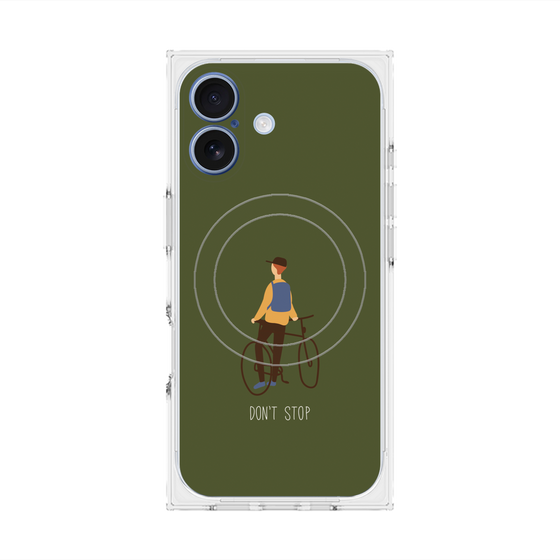 Premium Square Case with MagSafe［ Dont stop - Green ］