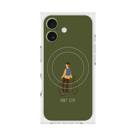 Premium Square Case with MagSafe［ Dont stop - Green ］