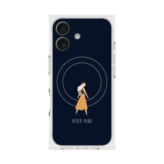 Premium Square Case with MagSafe［ Never Mind - Navy ］