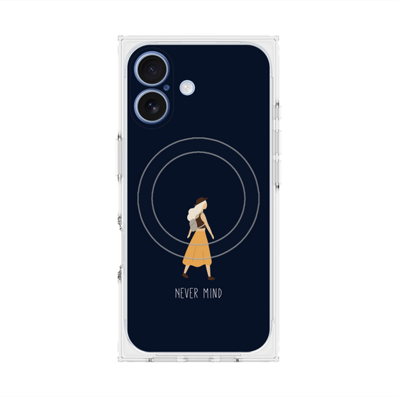 Premium Square Case with MagSafe［ Never Mind - Navy ］