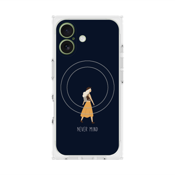 Premium Square Case with MagSafe［ Never Mind - Navy ］