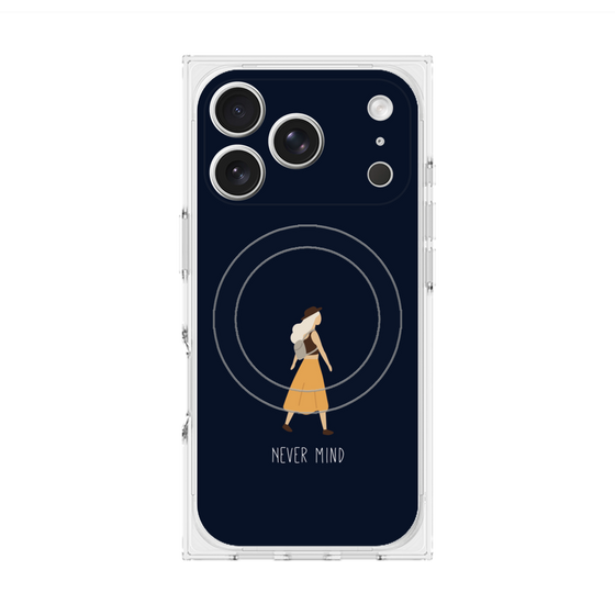 Premium Square Case with MagSafe［ Never Mind - Navy ］