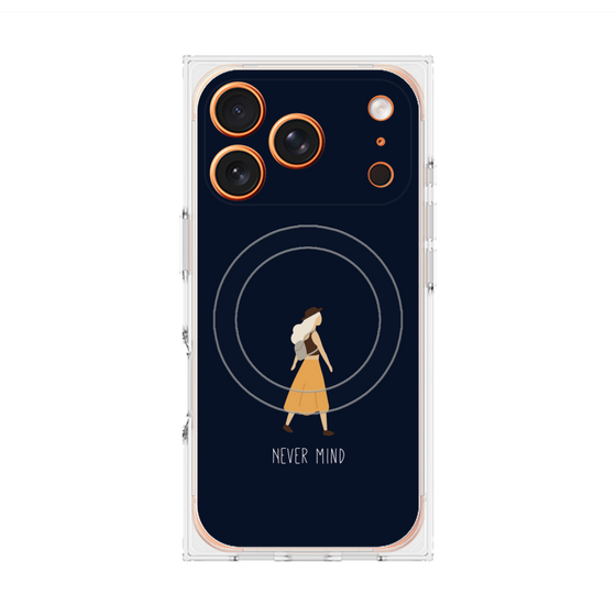 Premium Square Case with MagSafe［ Never Mind - Navy ］