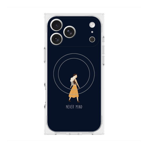 Premium Square Case with MagSafe［ Never Mind - Navy ］