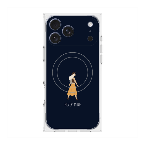 Premium Square Case with MagSafe［ Never Mind - Navy ］