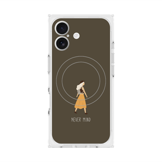 Premium Square Case with MagSafe［ Never Mind - Brown ］