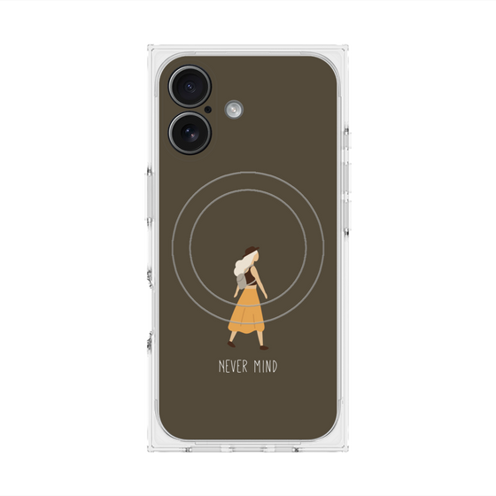 Premium Square Case with MagSafe［ Never Mind - Brown ］