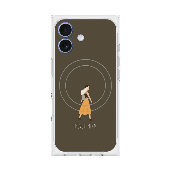 Premium Square Case with MagSafe［ Never Mind - Brown ］