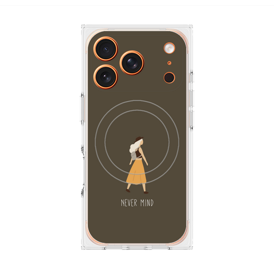 Premium Square Case with MagSafe［ Never Mind - Brown ］